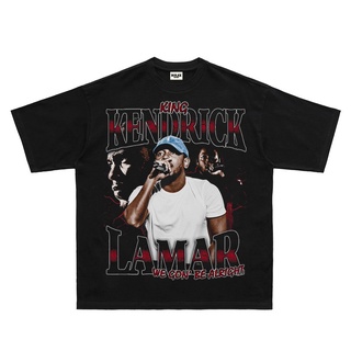 เสื้อยืดโอเวอร์ไซส์เสื้อยืดแขนสั้น พิมพ์ลาย Kendrick Lamar สไตล์ฮิปฮอป ฮิปฮอป วินเทจ เหมาะกับฤดูร้อนS-3XL