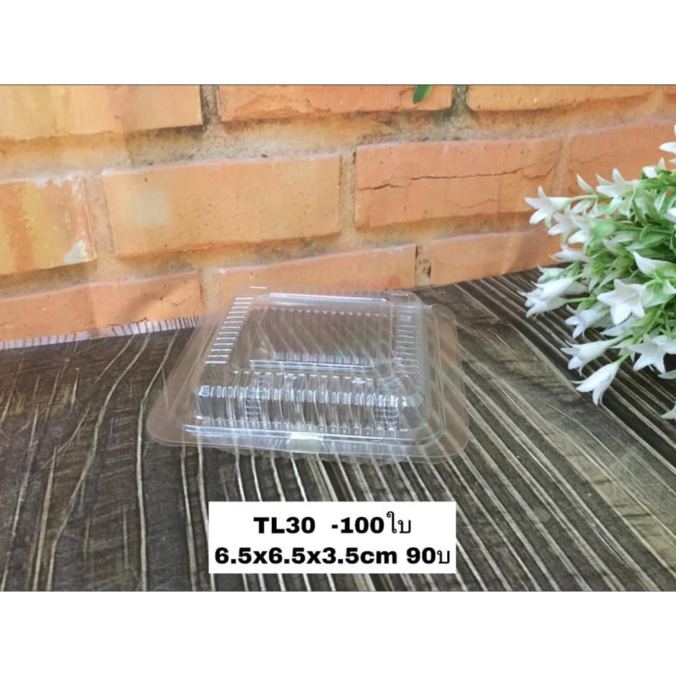 กล่องพลาสติกใส-tl30-100ใบ