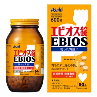 Asahi EBIOS 600 Tablets Natural material Beer yeast Gastrointestinal / nutritional supplement ช่วยระบบการย่อยอาหารให้ดีขึ้น, ships from Japan directly ส่งตรงจากญี่ปุ่น