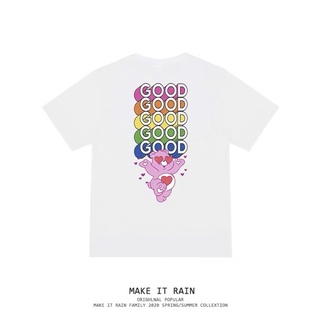 【2022tshirts】【💘💘】(pre) เสื้อ make it rain (4) แคร์แบร์ รุ้ง rainbow care bear