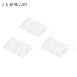 B_uranus324 Bath Toy Net Bag Polyester 4 Pockets Storage Suction Cup Fixing Hanging Baby Shower Mesh with Hooks