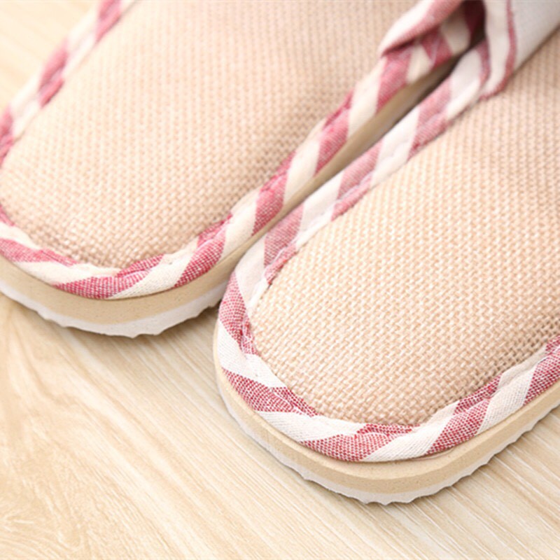 ภาพสินค้ารองเท้า รองเท้าใส่ในบ้าน ลายขีด ใส่ในออฟฟิศ (เพิ่ม1ไซส์จากปกติ) พื้นมีกันลื่น สไตล์ญี่ปุ่น จากร้าน homeappliance818 บน Shopee ภาพที่ 5