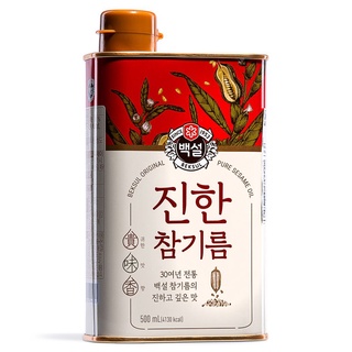 น้ำมันงาเกาหลีเบกซุล beksul sesame oil 진한 참기름 500ml