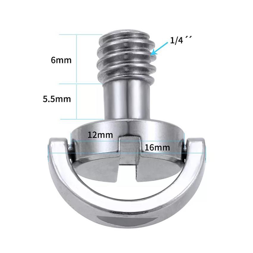 screw-1-4-20-d-เพลา-แหวนสกรูยึดอะแดปเตอร์ขาตั้งกล้องขาตั้งกล้องถ่ายภาพนิ่ง-camera-สกรูยึด-1-4-20-d-shaft-d-ring-mount