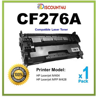 Discount4u .. ตลับหมึกเลเซอร์เทียบเท่า CF276A / 76A  / 276A  For HP Laserjet M404 HP Laserjet MFP M428