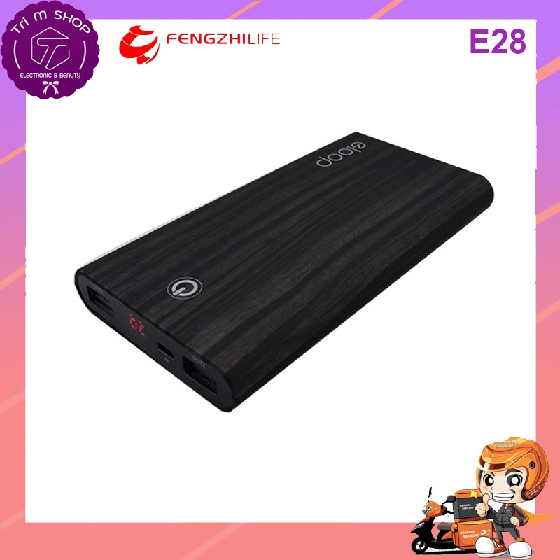 Power Bank แบตเตอรี่สำรอง ELOOP CN รุ่น E28 ความจุ 20,000 mAh มีแถมซอง ...