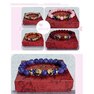 สินค้า stone0110 luckystone ปี่เซียะคู่ กำไลนำโชค ปีเซียะพรีเมียมเปลี่ยนสีเร็ว