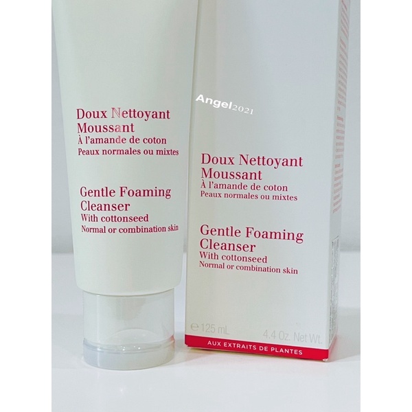 โฟมล้างหน้าสูตรอ่อนโยน-ผลัดเซลล์ผิว-clarins-gentle-foaming-cleanser-with-cottonseed-125ml