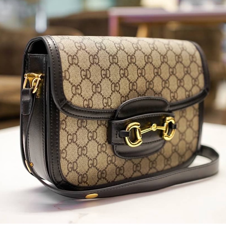 GC 25 Horsebit Mule Green Monogram Canvas