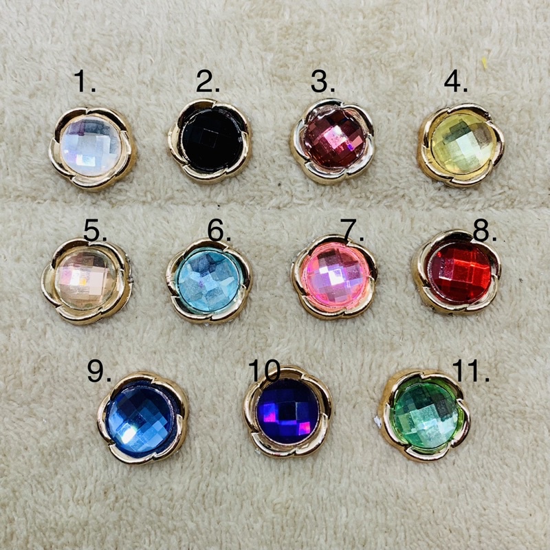 jbd-13-ตัวติดรองเท้ามีรู-เพชร-อัญมณี-shoe-charm-dimond-gem-วิ้งค์วับ-สวยดี-ราศีไม่ตก