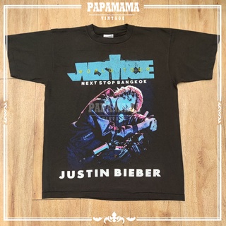 เสื้อยืดคอกลม[ Justin Bieber ] /3 JUSTICE WORLD TOUR LIVE IN BANGKOK 2022 Bootleg เสื้อวง เสื้่อทัวร์ จัสติน บีเบอร์ pap