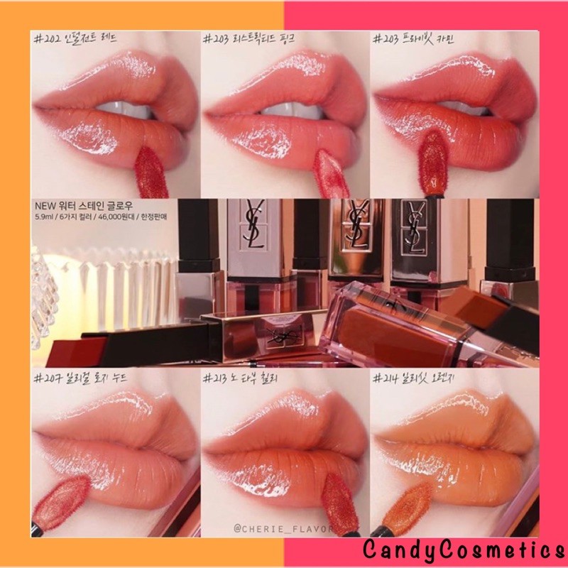 Ysl Water Stain Glow 213 Ysl Water Stain Glow Lip Stain Shopee