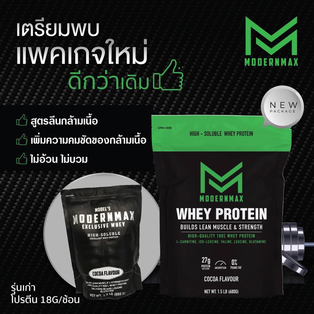 ภาพหน้าปกสินค้า️Modernmax Whey เวย์โปรตีน Whey Protien Isolate สูตรลีน เสริมสร้างมวลกล้ามเนื้อ ส่งฟรี จากร้าน routine_product บน Shopee
