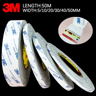 เทปกาวสองหน้า 3M 9448A หนา 0.16 มม. บางมาก 5-50 มม.*50 เมตร สําหรับซ่อมแซมหน้าจอโทรศัพท์มือถือ LCD 50 เมตร ต่อม้วน