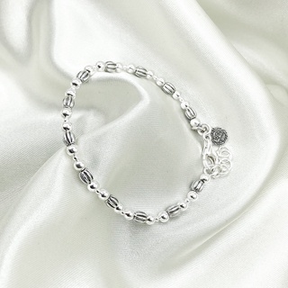 DSP สร้อยข้อมือร้อยชาร์มแตงโมเงิน : DSP 925 Sterling Silver Bracelet [CFS0001]