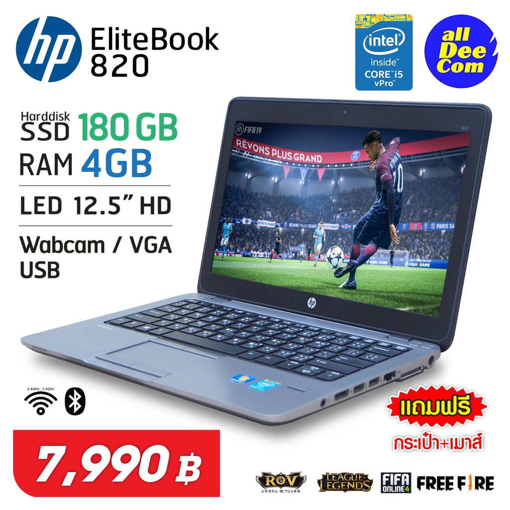 hp-elitebook-820-core-i5-ram-4gb-ssd-180gb-hd-graphics-5500-built-in-wifi-bluetooth-webcam-สภาพสวย-by-alldeecom