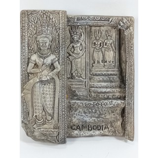 แม่เหล็กติดตู้เย็นนานาชาติสามมิติ รูปนางอัปสรา ที่นครวัด 3D fridge magnet ฺApsaras Cambodia