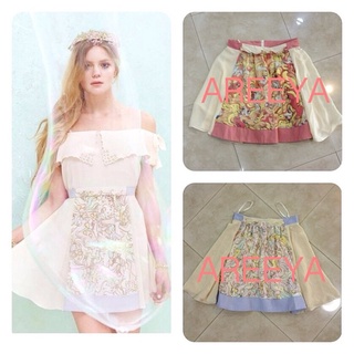 Sale งานป้าย Arista กระโปรงผ้าชีฟองพิมลายค่ะ เป็นเนื้อผ้า Chiffon Silk 100%