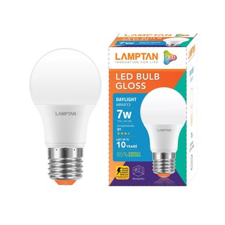 LAMPTAN หลอดไฟ LED Bulb 7 วัตต์ ขั้ว E27 รุ่น Gloss