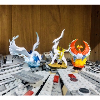 Nintendo Pokemon Limited  Mini Figure Ho-Oh Lugia Arceus Set 2009 Kaiyodo Japan