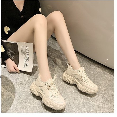 ภาพสินค้าCOOL SHOES (มาใหม่ AR-11) รองเท้าผ้าใบผู้หญิง เสริมส้น 5 ซม.รองเท้ากีฬาลำลองที่ทนต่อการสึกหรอ จากร้าน eccoshoes บน Shopee ภาพที่ 6