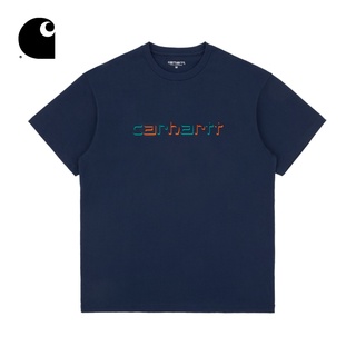 [S-5XL]Carhartt WIP เสื้อยืดแขนสั้น พิมพ์ลายโลโก้ตัวอักษร เงา แฟชั่นฤดูใบไม้ผลิ และฤดูร้อน สําหรับผู้ชาย 211004G