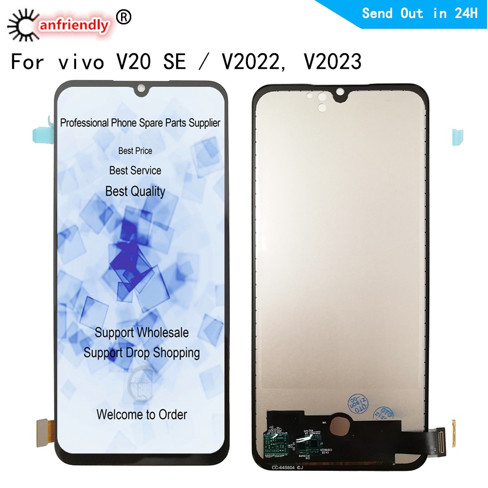 6-44-amp-quot-amoled-lcd-for-vivo-v20-se-v2022-v2023-v20se-lcd-display-touch-panel-screen-module-digitizer-with-frame-asse