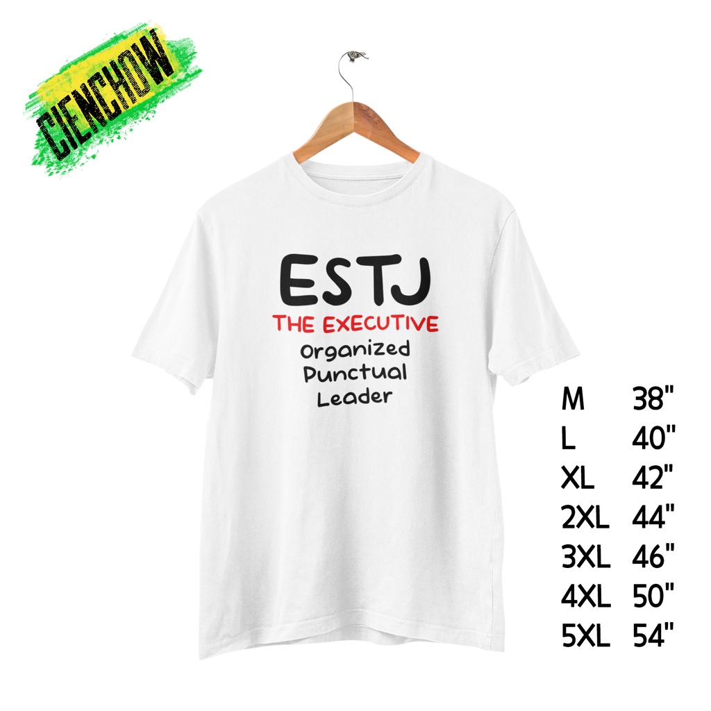 estj-เสื้อยืด-เสื้อสกรีน-mbti-คอกลม-ไซส์ใหญ่