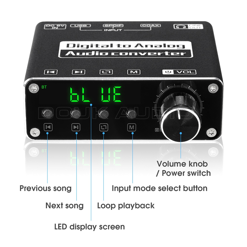 ตัวแปลงบลูทูธ-usb-dac-amp-s-pdif-ไฟเบอร์ดิจิทัล-เป็นอะนาล็อก