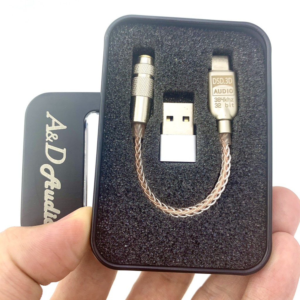 ภาพหน้าปกสินค้าA&D Audio สายแปลง Type-C - 3.5mm รองรับ DSD จาก A&D Audio DIY ชิบเสียง DSD Lossless รองรับไฟล์ระดับ Hi-res สายอแดปเตอร์ จากร้าน earsukearphone บน Shopee