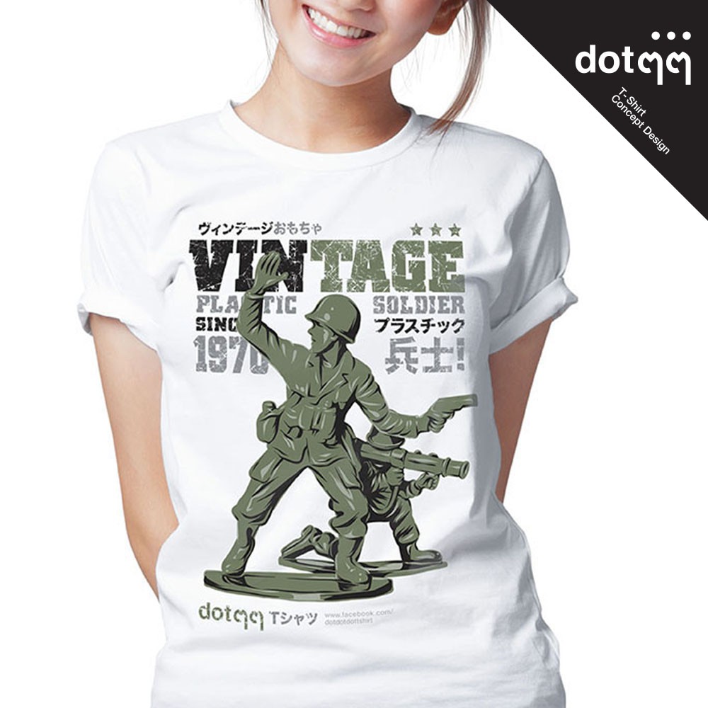 dotdotdot-เสื้อยืดหญิง-concept-design-ลาย-soldier-white