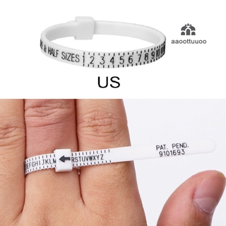 Ring Ruler Measurer Finger Coil Ring Sizing Tool US Size Measurements Ring Sizer Accessory