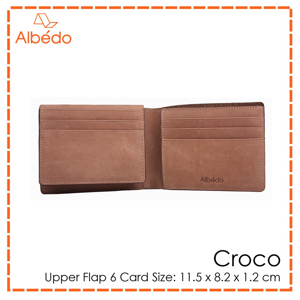 albedo-croco-upper-flap-9-card-กระเป๋าสตางค์-กระเป๋าเงิน-กระเป๋าใส่บัตร-รุ่น-croco-cc40277