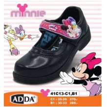 รองเท้านักเรียนหญิง-adda-mickey-minney-อนุบาล-รองเท้าหนัง-รองเท้าเด็กประถม-school-shoe