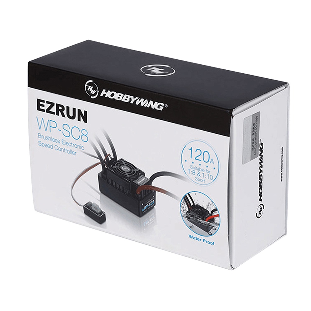 hobbywing-ตัวควบคุมความเร็ว-ezrun-wp-sc8-120a-กันน้ํา-esc