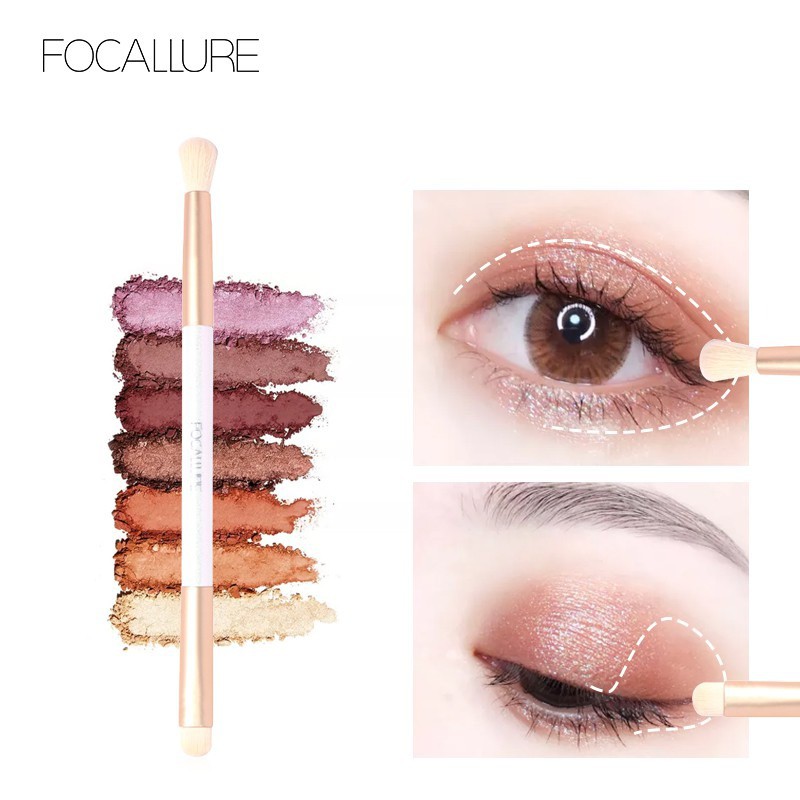 ภาพหน้าปกสินค้าCOD/พร้อมส่ง Focallure แปรงแต่งหน้าอ่อนนุ่ม อุปกรณ์แต่งหน้า eyeshadow makeup brush