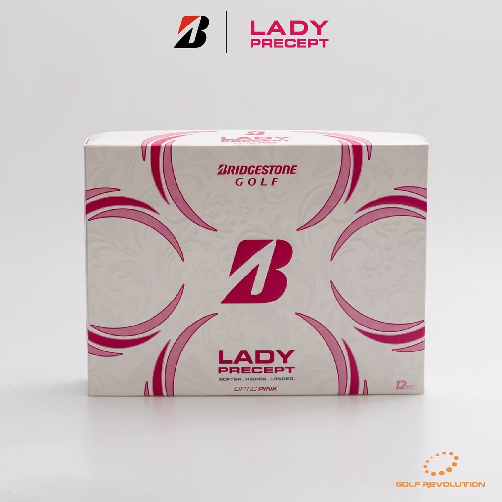 ภาพหน้าปกสินค้าBridgestone Lady Precept Pink Golf Ball , Price: 940 THB/dz จากร้าน golf_revolution บน Shopee