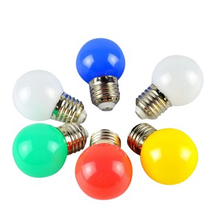 ปิงปอง led 1W 5 w หลอดปิงปอง LED มีให้เลือกหลากหลายสี