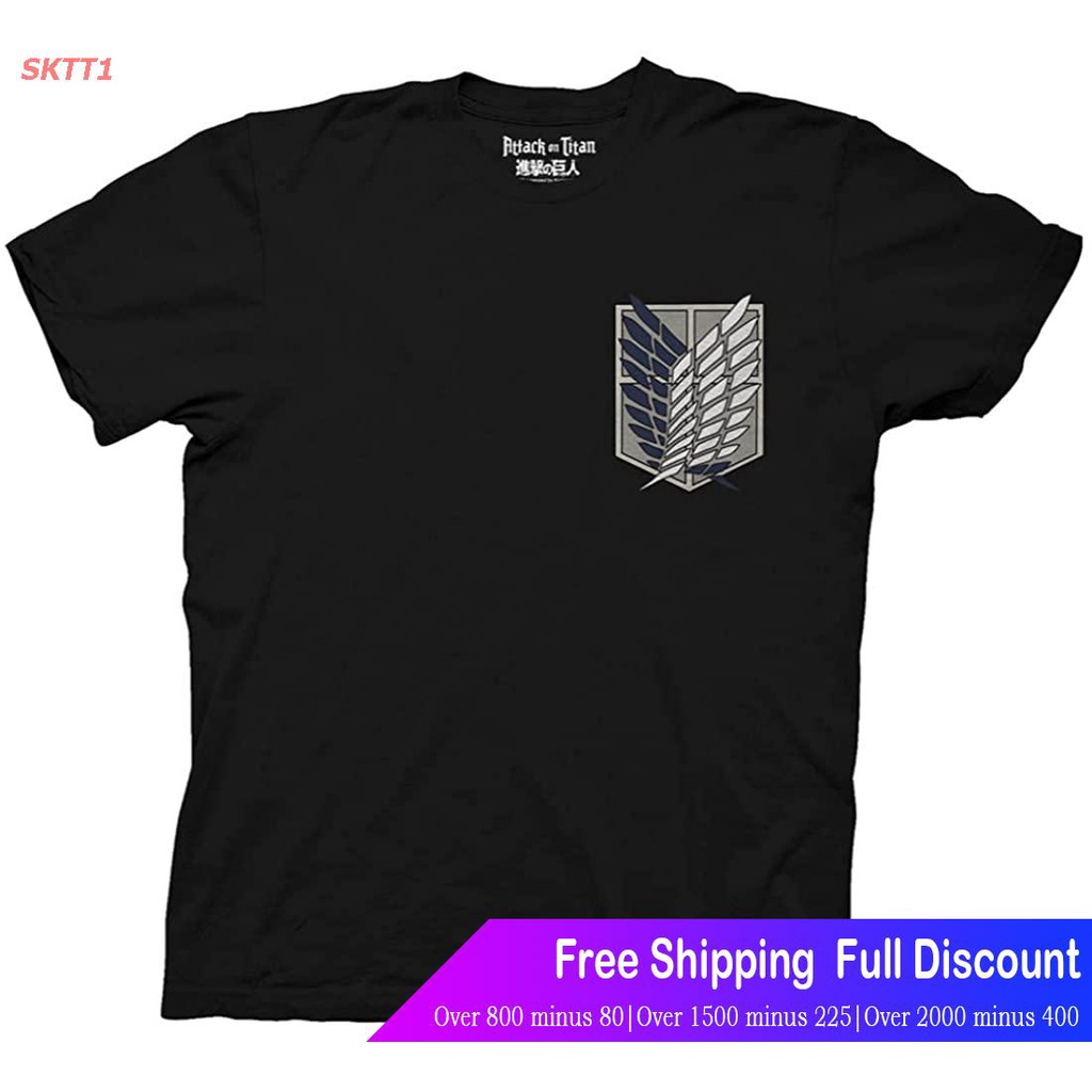 เสื้อยืดกีฬา-ripple-junction-attack-on-titan-survey-corps-adult-unisex-t-shirt-sports-t-shirt