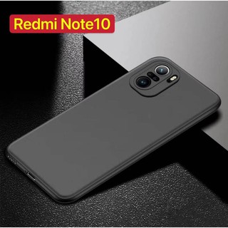 TPU CASE เคสเสี่ยวมี่ Xiaomi Redmi Note10 4G เคสซิลิโคน เคสนิ่ม สวยและบางมาก Redmi note 10 เคสสีดํา [ส่งจากไทย]