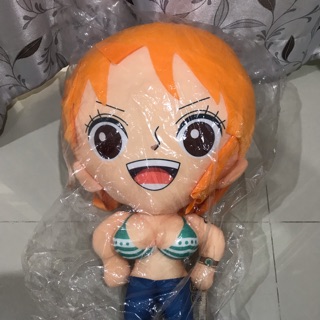 ตุ๊กตา นามิ วันพีช One Piece ลิขสิทธิ์แท้ สติ๊กเกอร์แมวขาว ไซด์ M