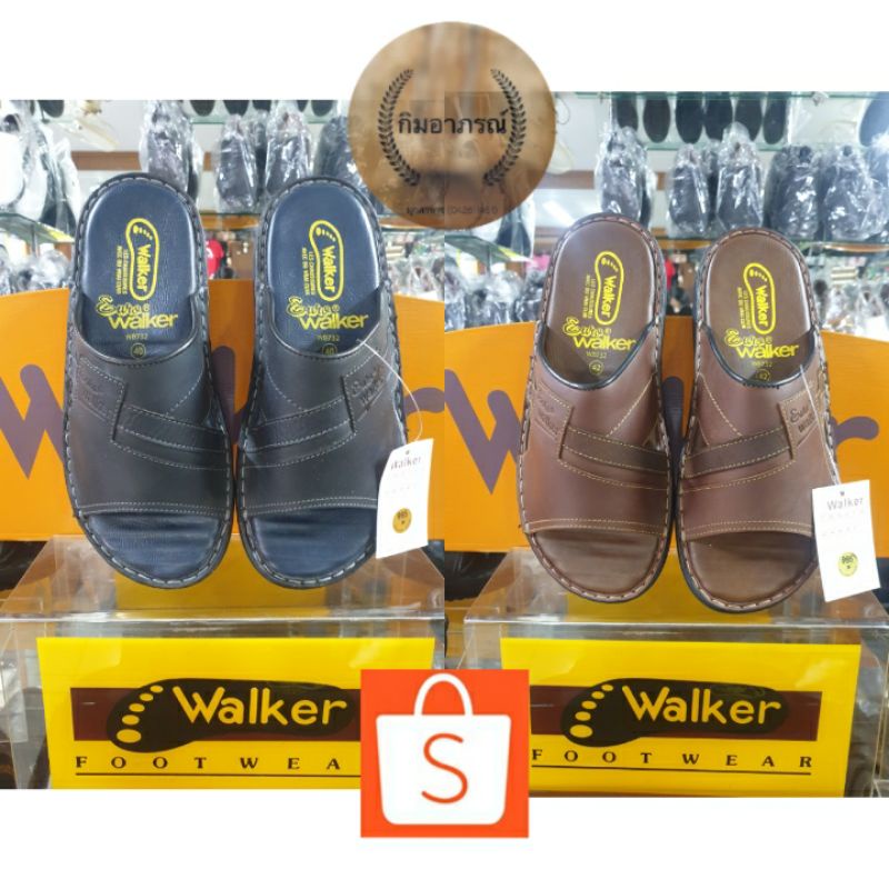 ภาพหน้าปกสินค้าWalker รองเท้าแตะหนังแท้ แบบสวม ผู้ชาย รองเท้าสุขภาพ รุ่น WB732