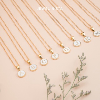 สินค้า alphabet necklace สร้อยคอตัวอักษร [gold]