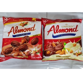 Almond เคลือบช็อกโกแลต น้ำหนัก245กรัม (MOMSQUID100ROI-ขนมทานเล่น )
