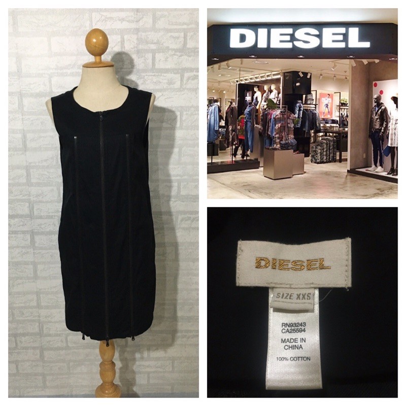 ชุดเดรสสั้น-มือสอง-brand-diesel