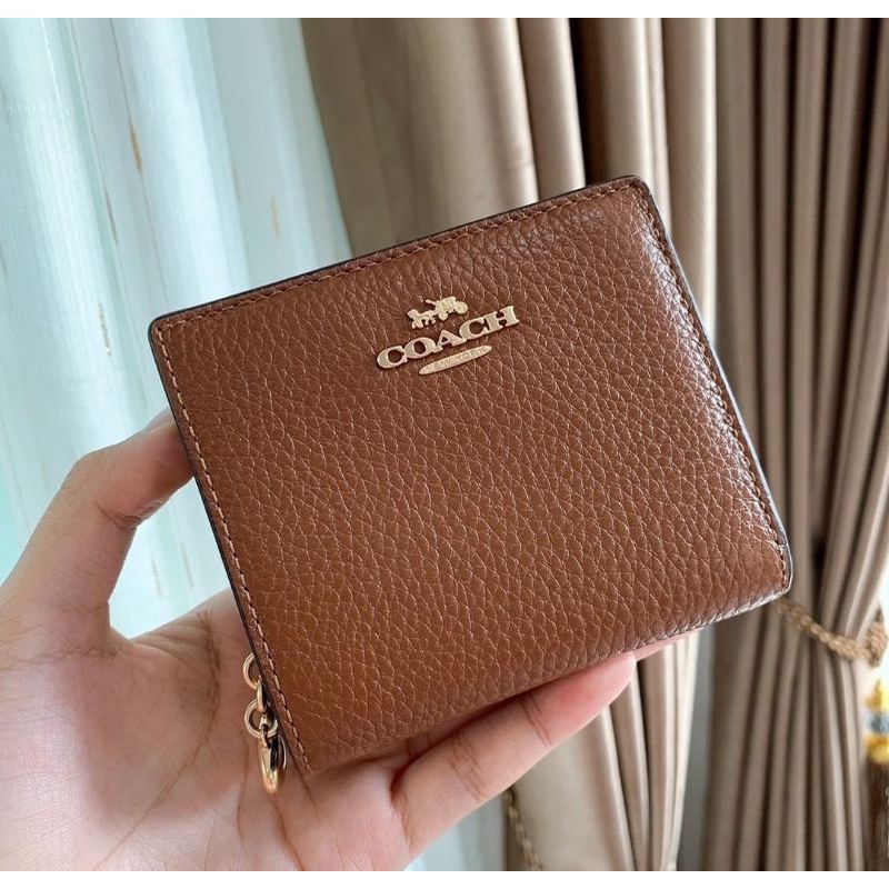 สด-ผ่อน-กระเป๋าสตางค์-สีน้ำตาล-redwood-c2862-snap-wallet