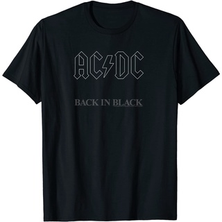 เสื้อยืด Acdc Adult Clothes - Back in Black Album Artwork T-Shirt