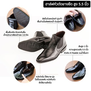 รองเท้าฮาฟ แบบสุภาพ รุ่นสวมใส่ง่ายสบายไม่อึดอัดเท้า ไม่มีซิปสวมได้เลยแบบยางยืด สินค้างานคนไทยหนังวัวแท้ พร้อมส่งครับ