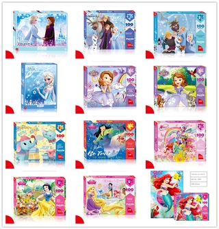 มิกกี้เดอร์แมนน้ำแข็งเจ้าหญิงเด็กวัยหัดเดิน 100 ชิ้นปริศนาเด็กในช่วงต้นของการศึกษาข่าวกรองของเล่นอะนิเมะปริศนา 100 Piece Jigsaws Anime puzzle