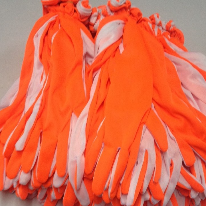 ภาพหน้าปกสินค้าสั่งผลิต 2-3วัน ถุงมือแสตนเชียร์เซ็ตจับคู่สีส้ม ผลิตไวส่งไว จากร้าน narumolpae บน Shopee